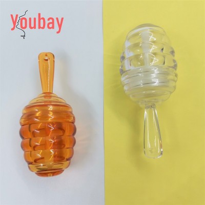 2020 hot selling clear honey bee lip gloss container tubes with stoppers empty wholesale unique honey comb lipgloss tube